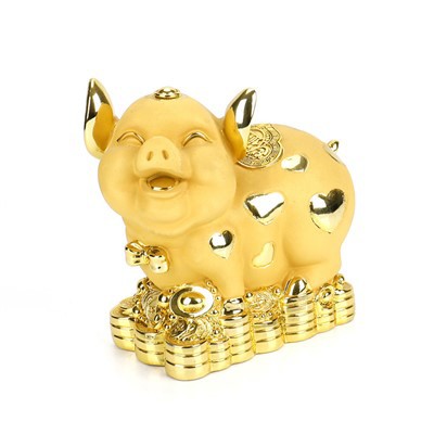 Метална свињска скулптура Децктоп Црафтс